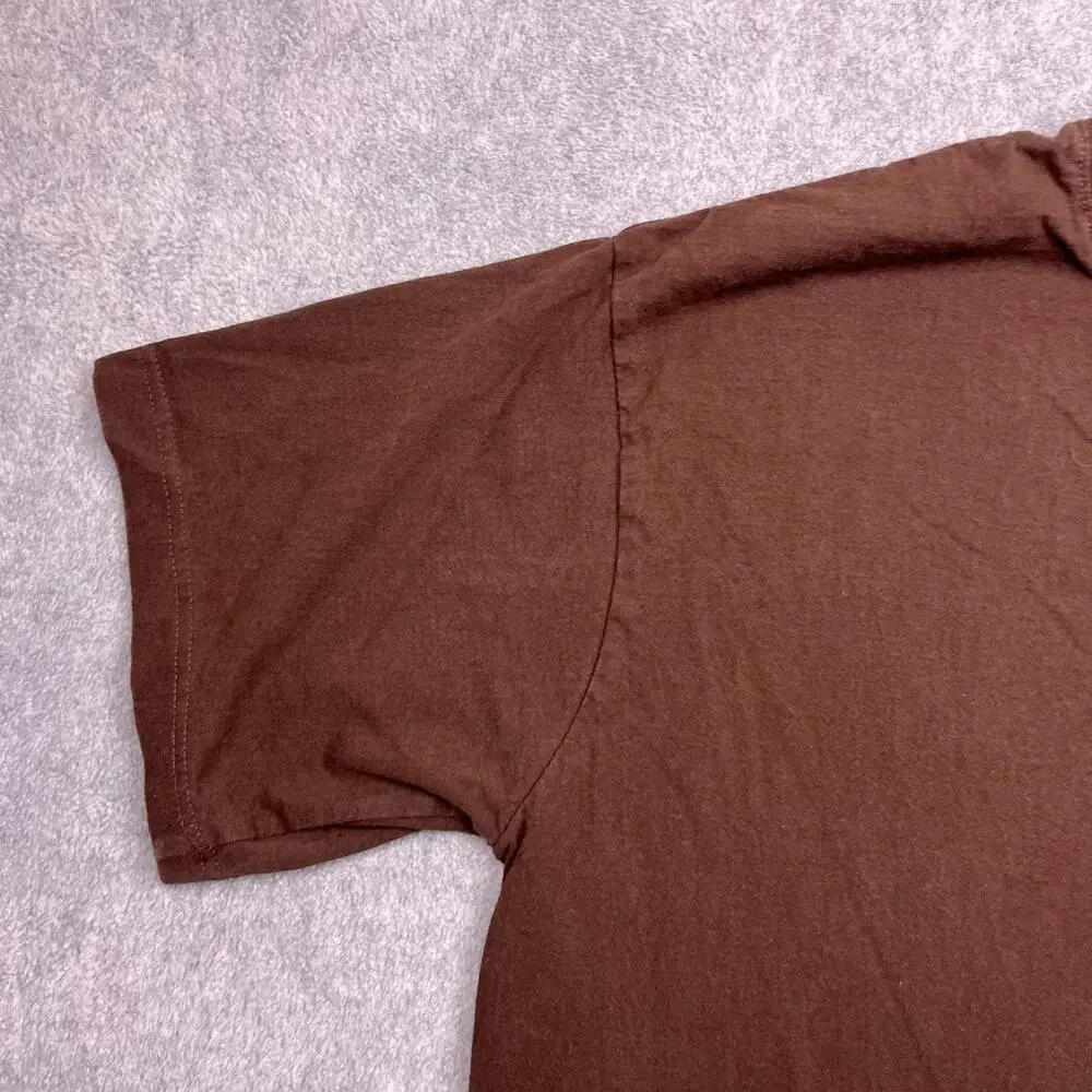 Dream USA T-Shirt Mens 2XL Brown Short Sleeve‎